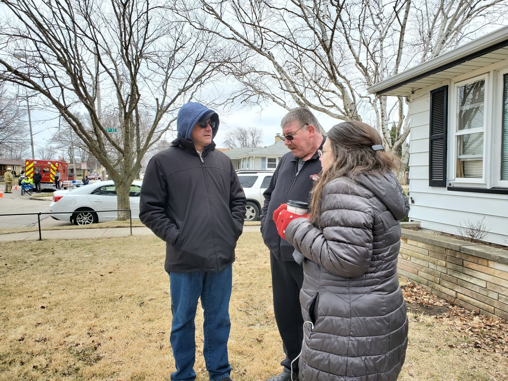 HOME EXPLOSION - neighbors help